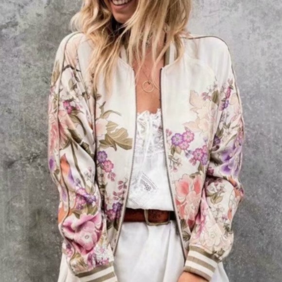 Jackets & Blazers - SHEILA Floral Light Bomber style jacket